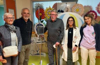 Donazione Aquarius alla Pediatria da Gruppo Amici di Diego