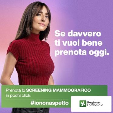 #IONONASPETTO, CAMPAGNA SCREENING MAMMOGRAFICO