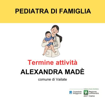 Termine attività Alexandra Madè